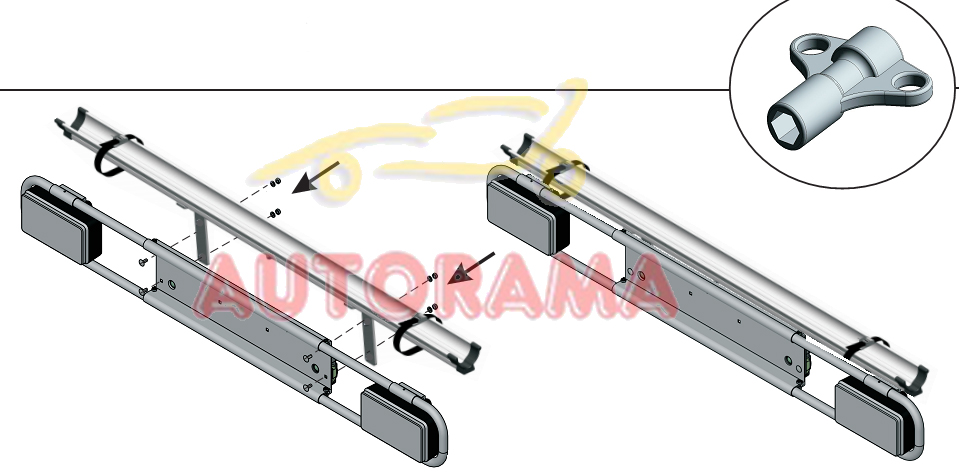 Optional Bici-Plus accessorio porta-Bici per Exclusiv DeLuxe 3 - Fabbri - immagine 4
