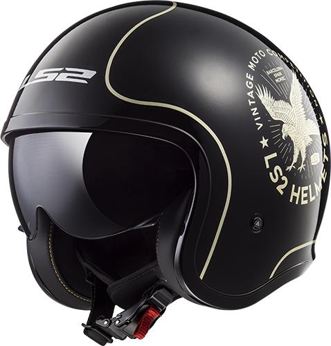 LS2 OF599 SPITFIRE FLIER BLACK