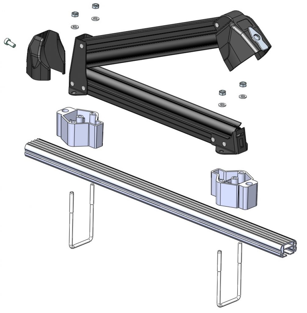 OPTIONAL DISTANZIALE per Porta Sci Aluski e Aluski&Board #6801864 - immagine 3