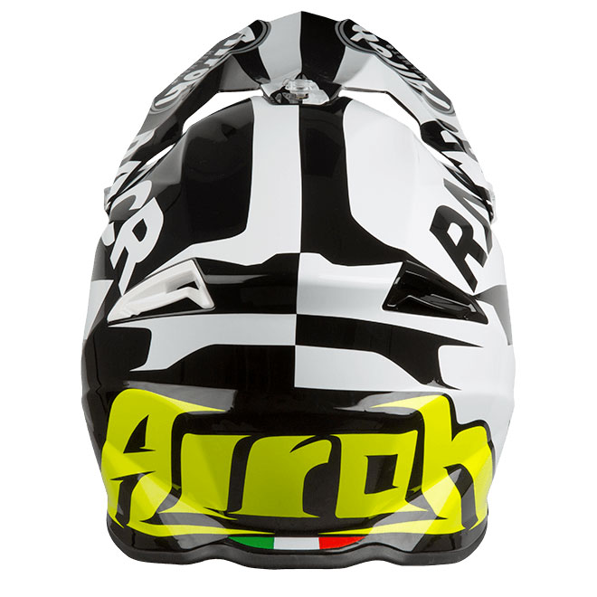 Casco Cross AIROH TWIST RACR Casco Nero / Bianco - immagine 5