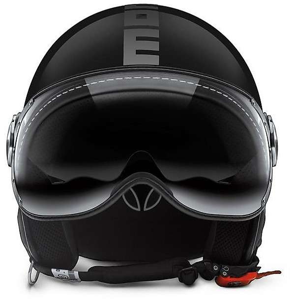 Casco MOMO FIGHTER Fgtr EVO Nero lucido / Grigio opaco - immagine 2